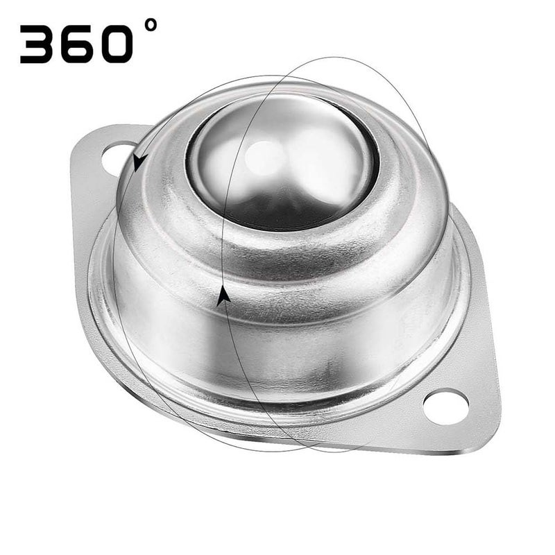 YDKOEDD 20PCS 1'' Roller Ball Transfer Bearing, Flange Mounted Carbon Steel Round Ball Transfer Unit,360º Rotation Universal Ball Casters 400Lbs Carbon Steel Round Ball Transfer Unit for Conveyor, Roller Stan - Image 3